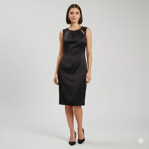 Black Sleeveless Cocktail Dress Impression Bridal Size 10 Party Romantic Glam